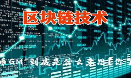 “虚拟币GM”到底是什么意思？你了解吗？